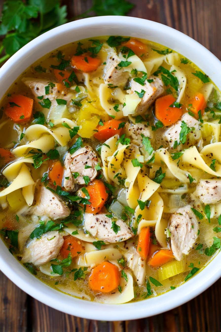 Chicken Vegetable Noodle Soup Recipe