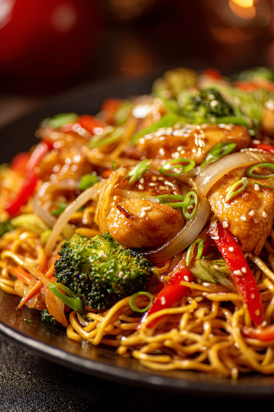 Chinese Noodles Recipe With Chicken