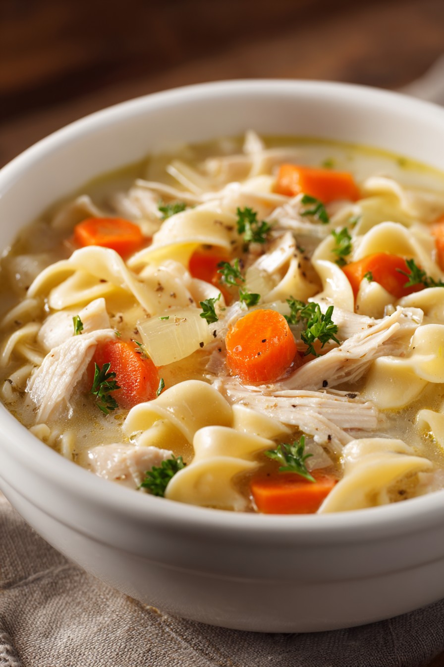 Creamy Chicken Noodle Soup Crock Pot Recipe
