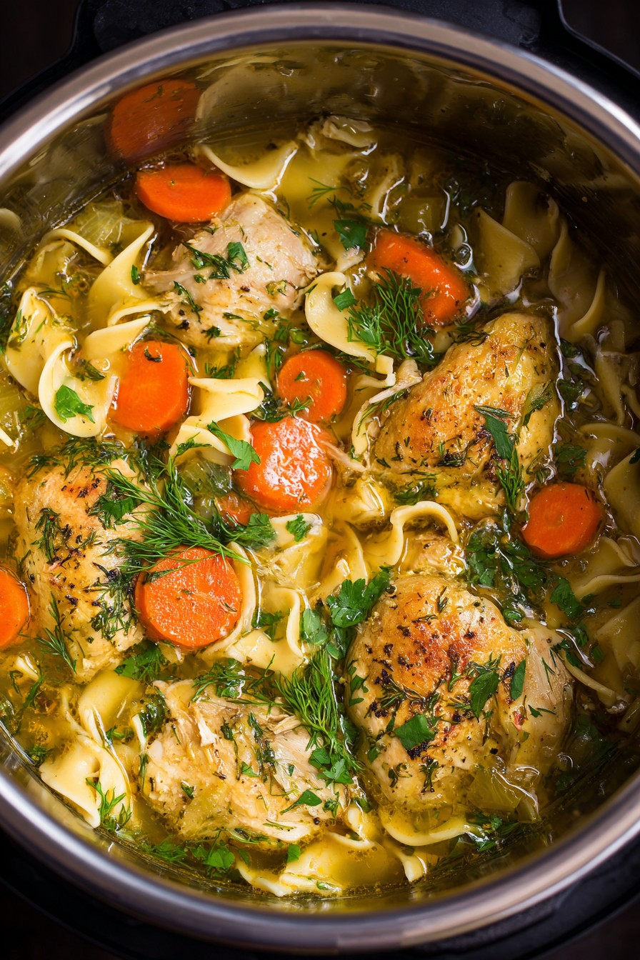Instapot Chicken Noodle Soup Recipe