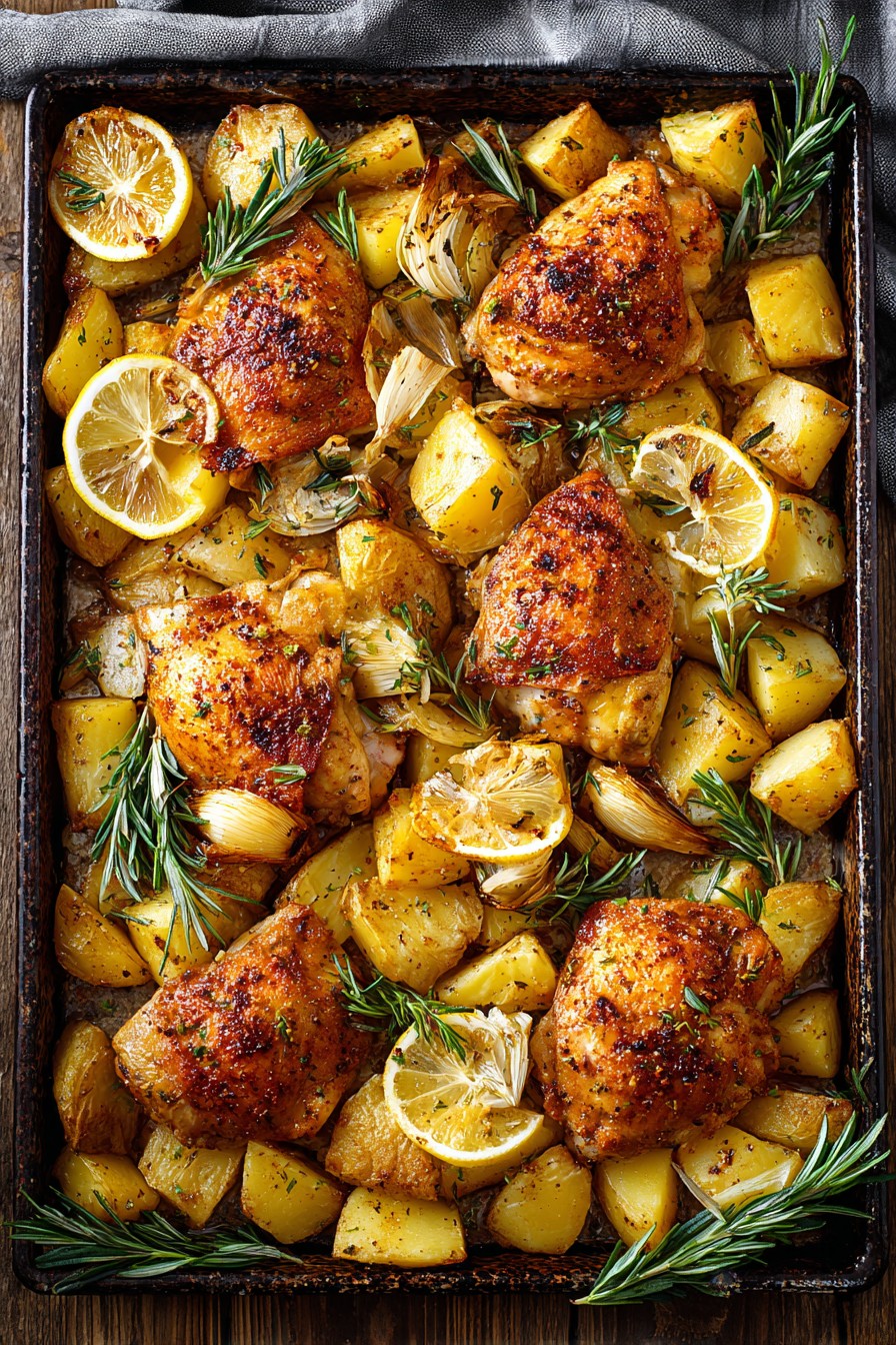 Oven Baked Chicken And Potatoes Recipe