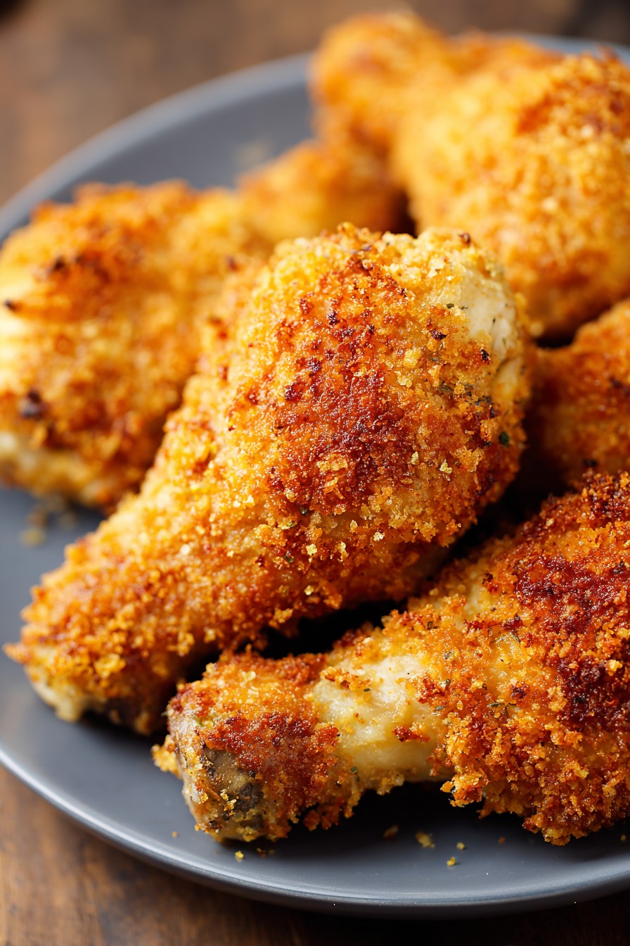 Oven Fried Chicken Drumsticks Recipe