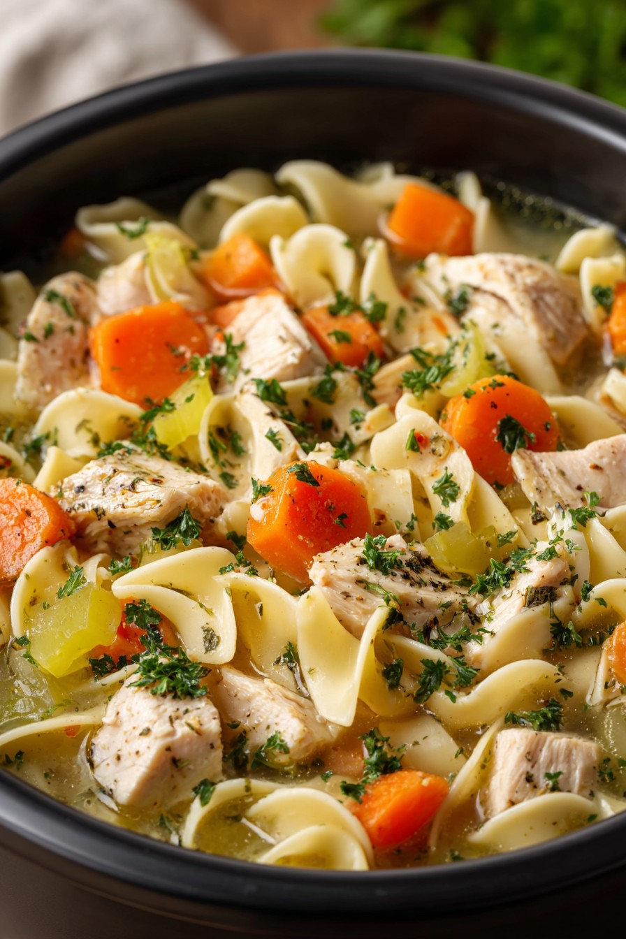Pressure Cooker Chicken Noodle Soup Recipe