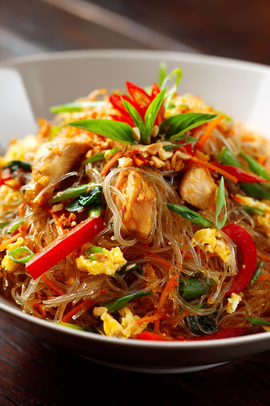 Thai Noodles With Chicken Recipe