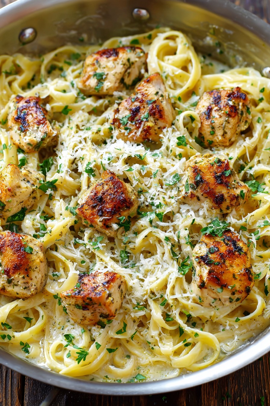 Tiktok Garlic Parmesan Chicken Pasta Recipe