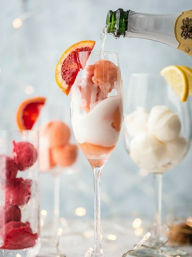 Fruity Twist on Classic Champagne Cocktails