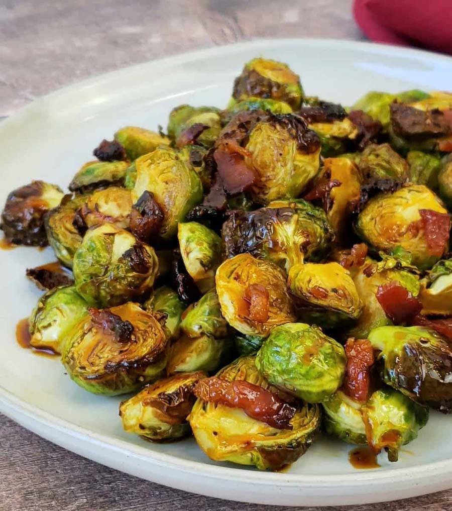 Sorghum Bacon Brussels Sprouts Air Fryer Magic