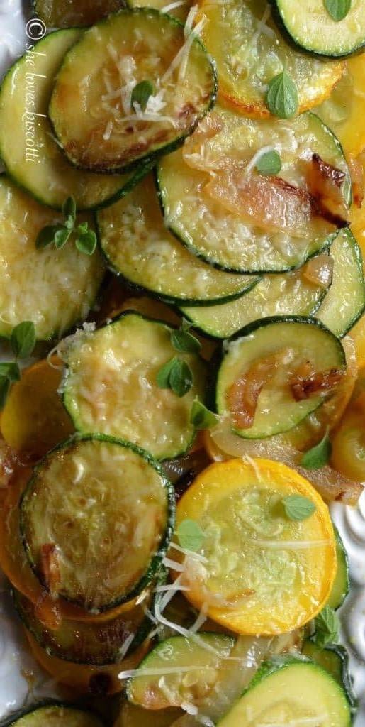 Italian Sauteed Zucchini & Caramelized Onions
