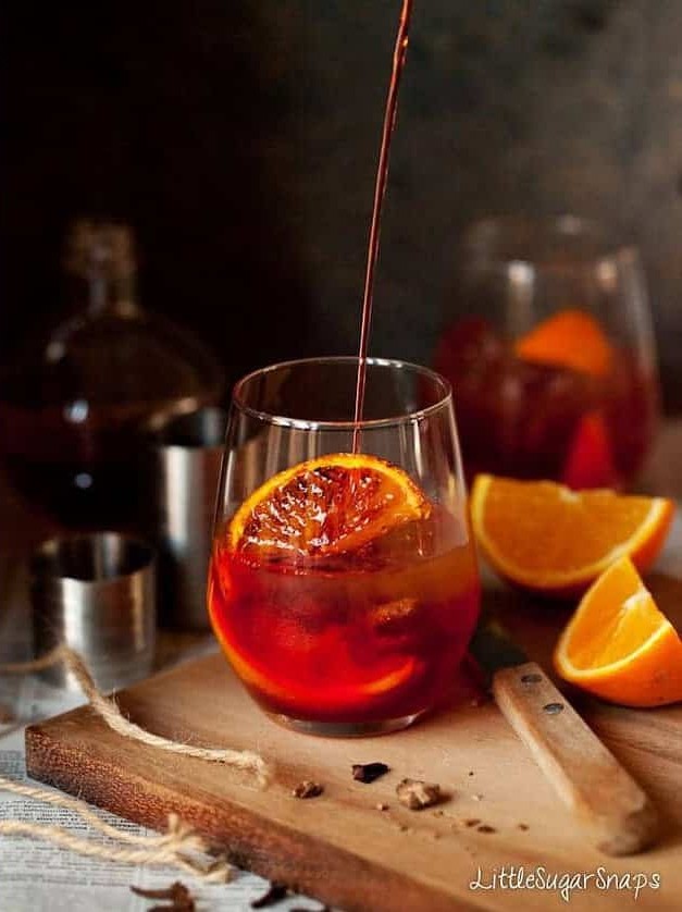 Spiced Gin Twist on Classic Negroni