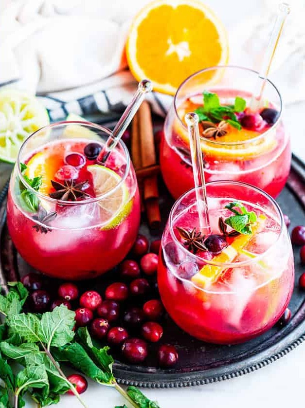 Cranberry Spiked Moscow Winter Delight