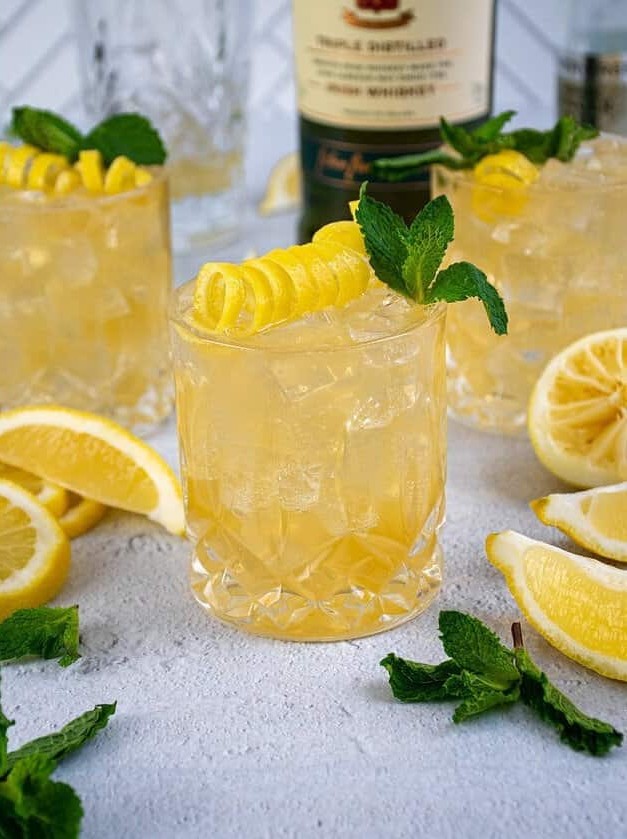 Whiskey Spritzer with Irish Twist