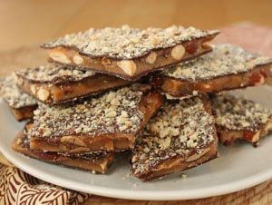 Microwave Brittle Recipe with Chocolate Crunch