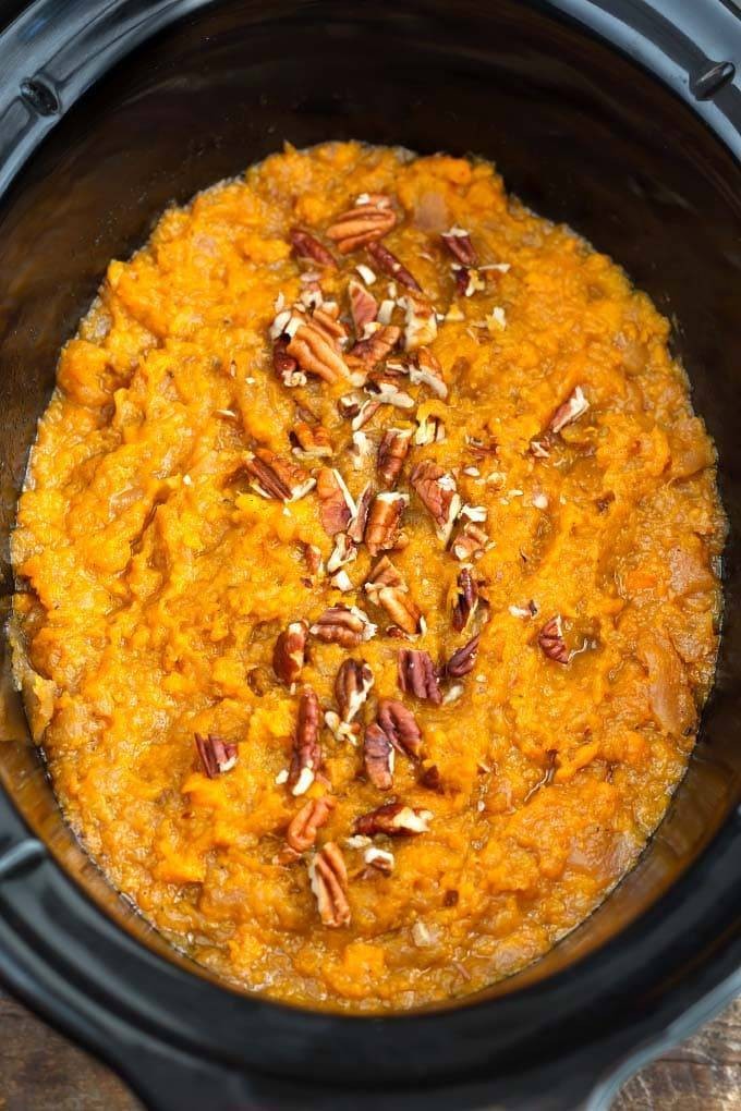 Sweet Apple Sweet Potatoes in the Crockpot