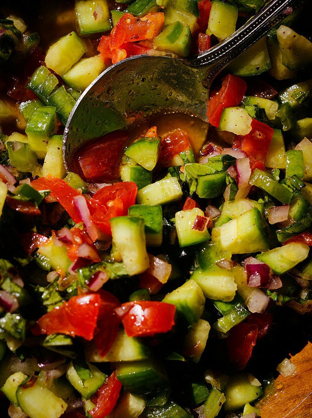 Libyan Style Chopped Salad Delight