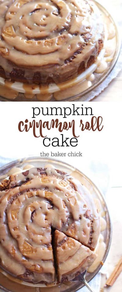 Holiday Brunch Star Pumpkin Swirl Cake