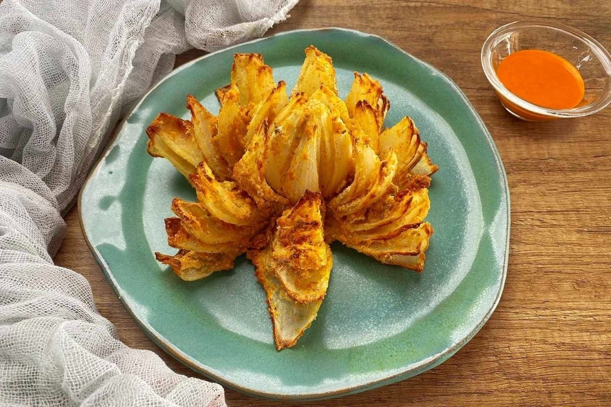 Crispy Air-Fried Blooming Onion Delight