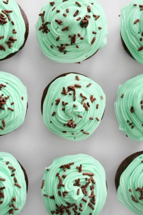Vegan Mint Chocolate Cupcakes Delight