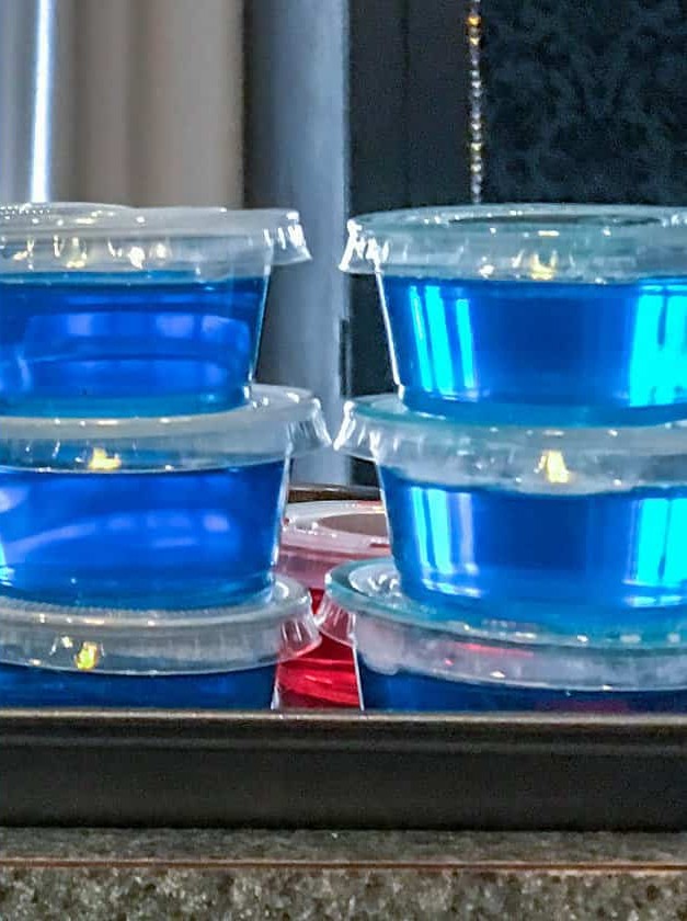 Tart Blue Jello Shots with a Twist
