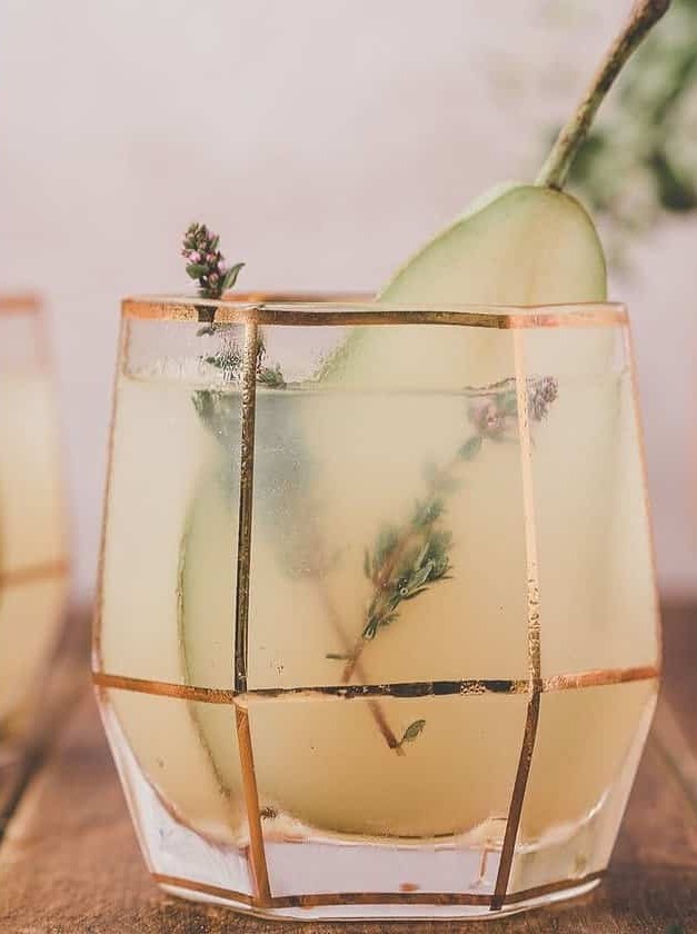 Gin and Pear Sparkler for Fall