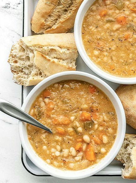 Creamy Vegan White Bean Soup Recipe