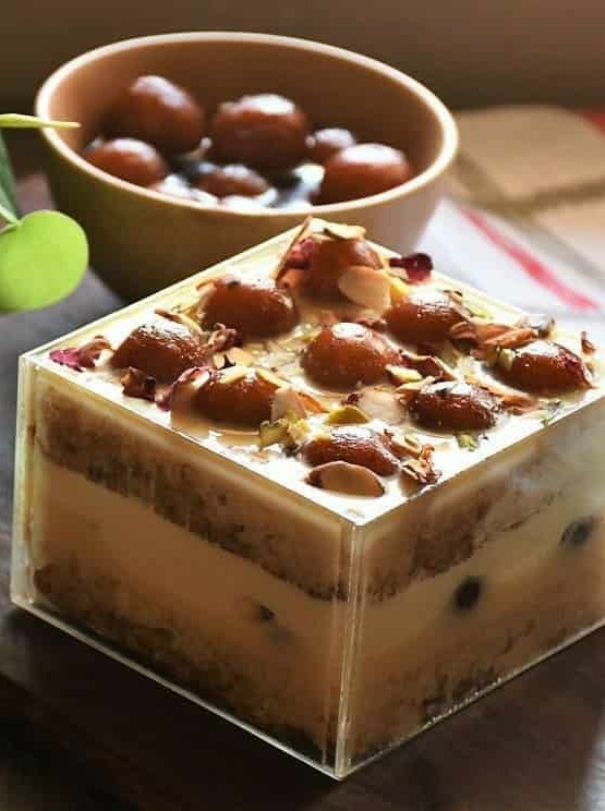 Cardamom Cake Box Delight with Gulab Jamun