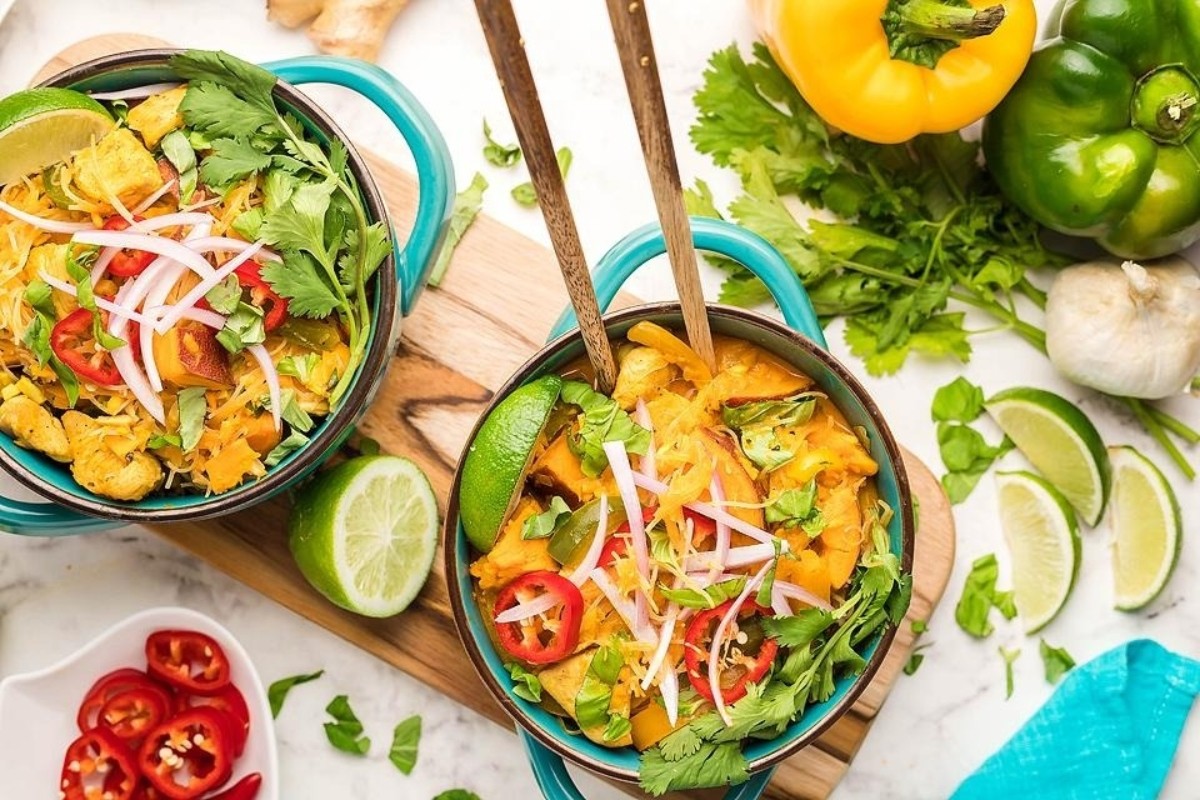 Thai Red Curry Coconut Chicken Soup Recipe