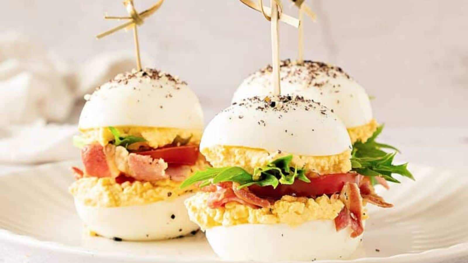 Bacon, Lettuce, Tomato Deviled Delights