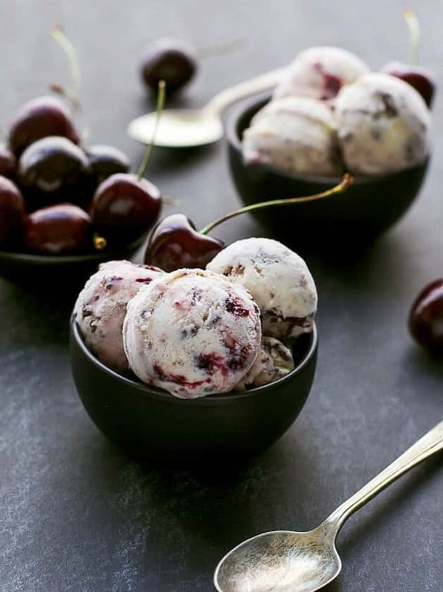 Sweet Cherry Chocolate Gelato Delight