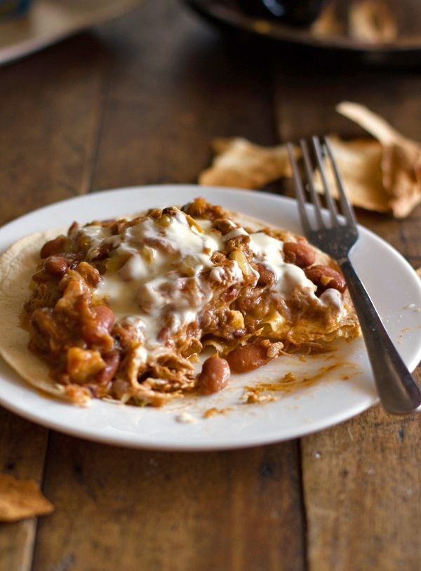 Carnitas Enchiladas with Hidden Veggies
