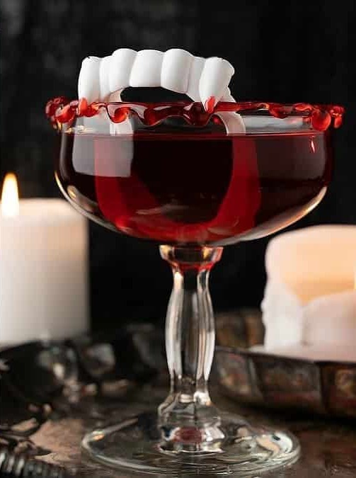 Blood Red Immortal Rum Cocktail Horror