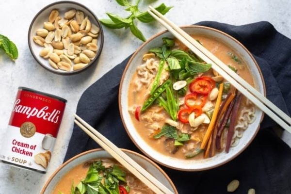Thai-Style Chicken Noodle Soup Bowls