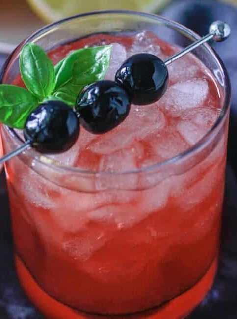 Whiskey Sour with a Cherry Twist