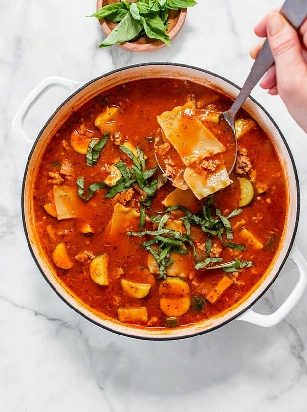 Lasagna-Inspired Weight Loss Soup