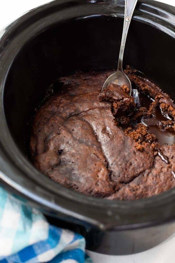 Crockpot Chocolate Lava Cake Bliss