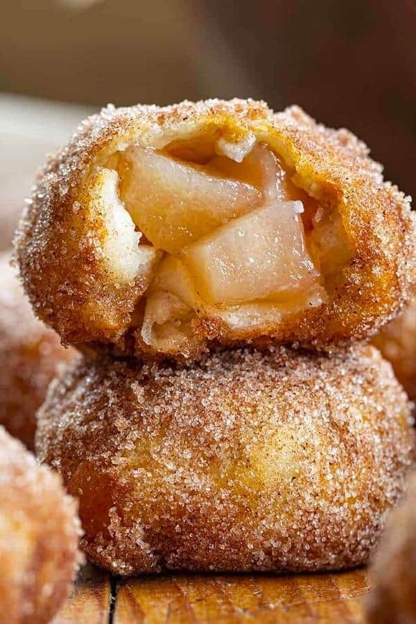 Air-Fried Apple Pie Dough Bombs Delight