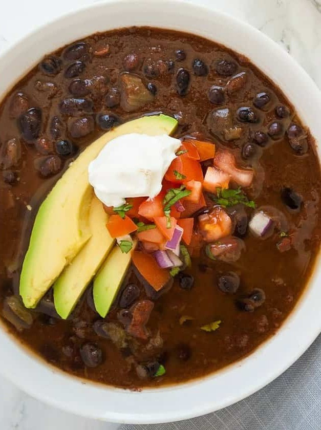 Easy Black Bean Soup in an Instant Pot