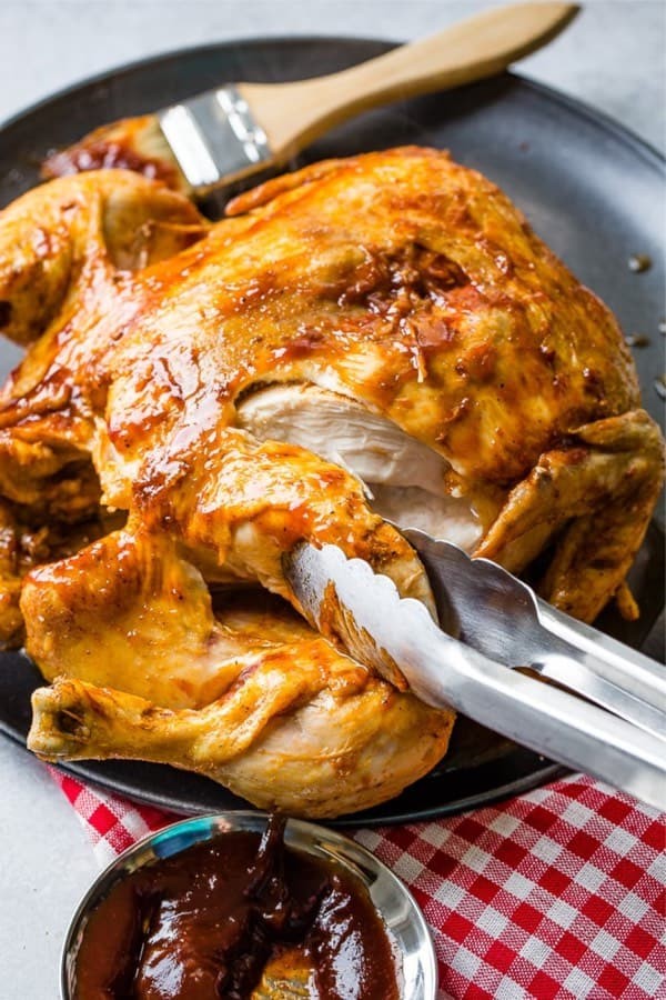 Easy Instant Pot BBQ Whole Chicken