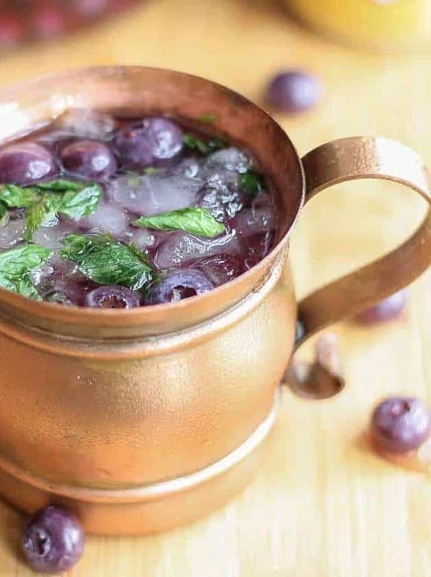 Blueberry Twist on Classic Moscow Mule