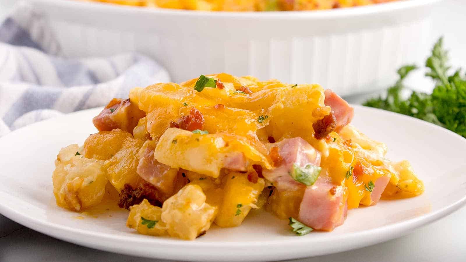 Hearty Ham & Potatoes Baked Delight
