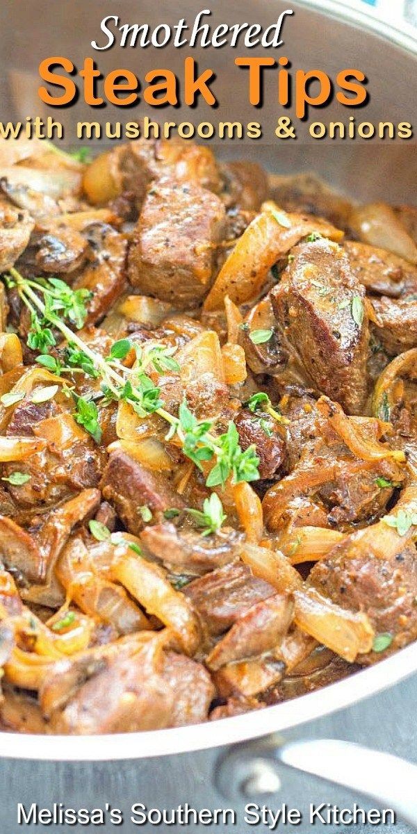 Steak Tips in Creamy Mushroom Sauce Delight