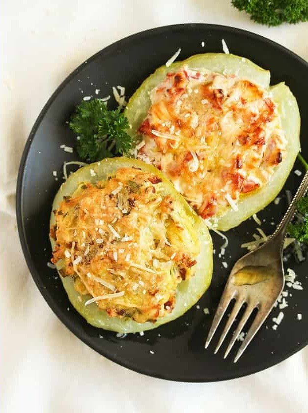 Kohlrabi Delights: Bacon & Tomato Fillings