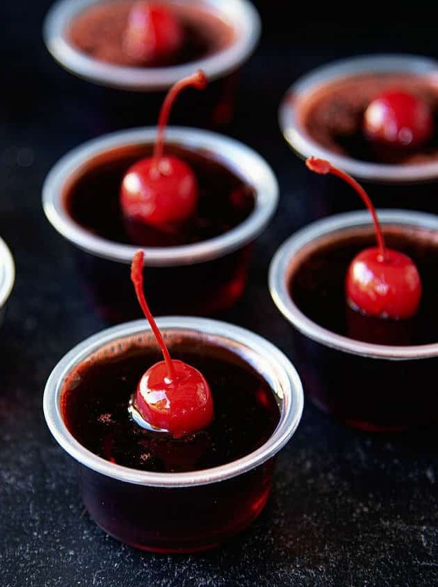 Spicy Cherry Fireball Jellies