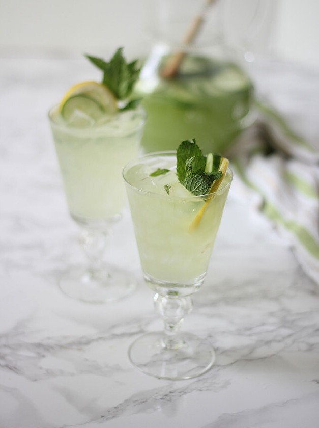 Minty Cucumber Lemonade Spritz