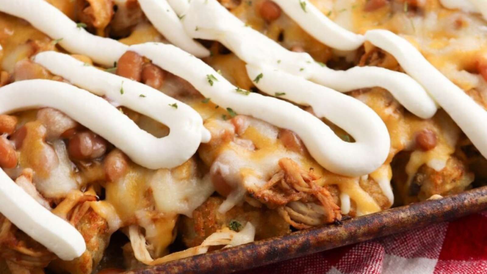 BBQ Chicken Tater Tot Casserole