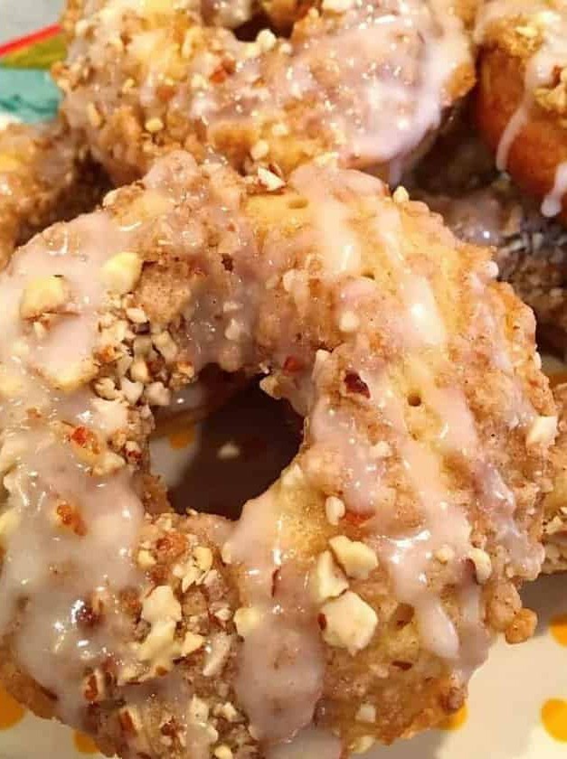 Cinnamon Almond Crumb Donut Delights