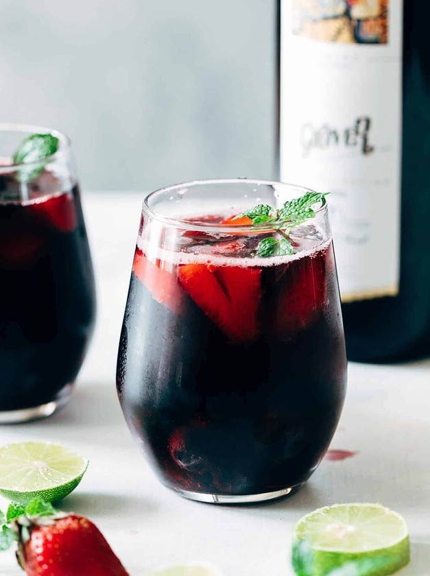 Berry Blissful Red Wine Spritzer