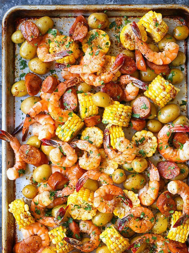 Quick One-Pan Shrimp & Sausage Feast