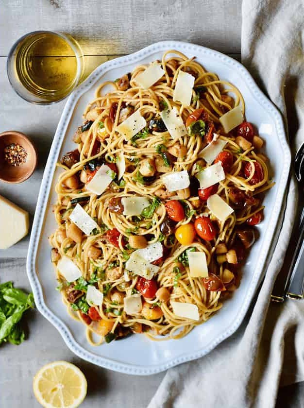 Scallop Pasta in White Wine Tomato Sauce