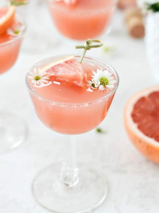 Rosé Grapefruit Springtime Brunch Cocktail