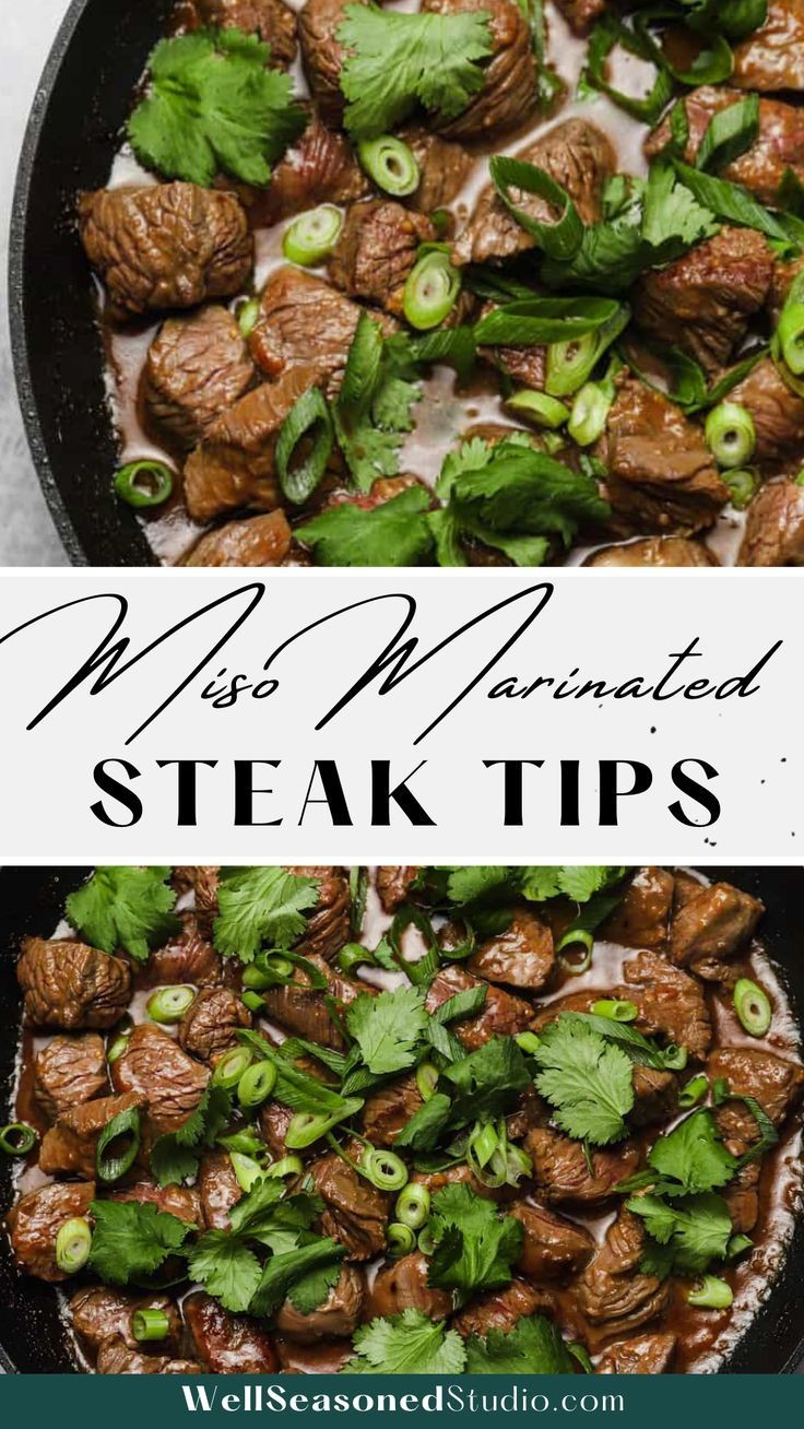 Miso Glazed Steak Tips for Umami Lovers